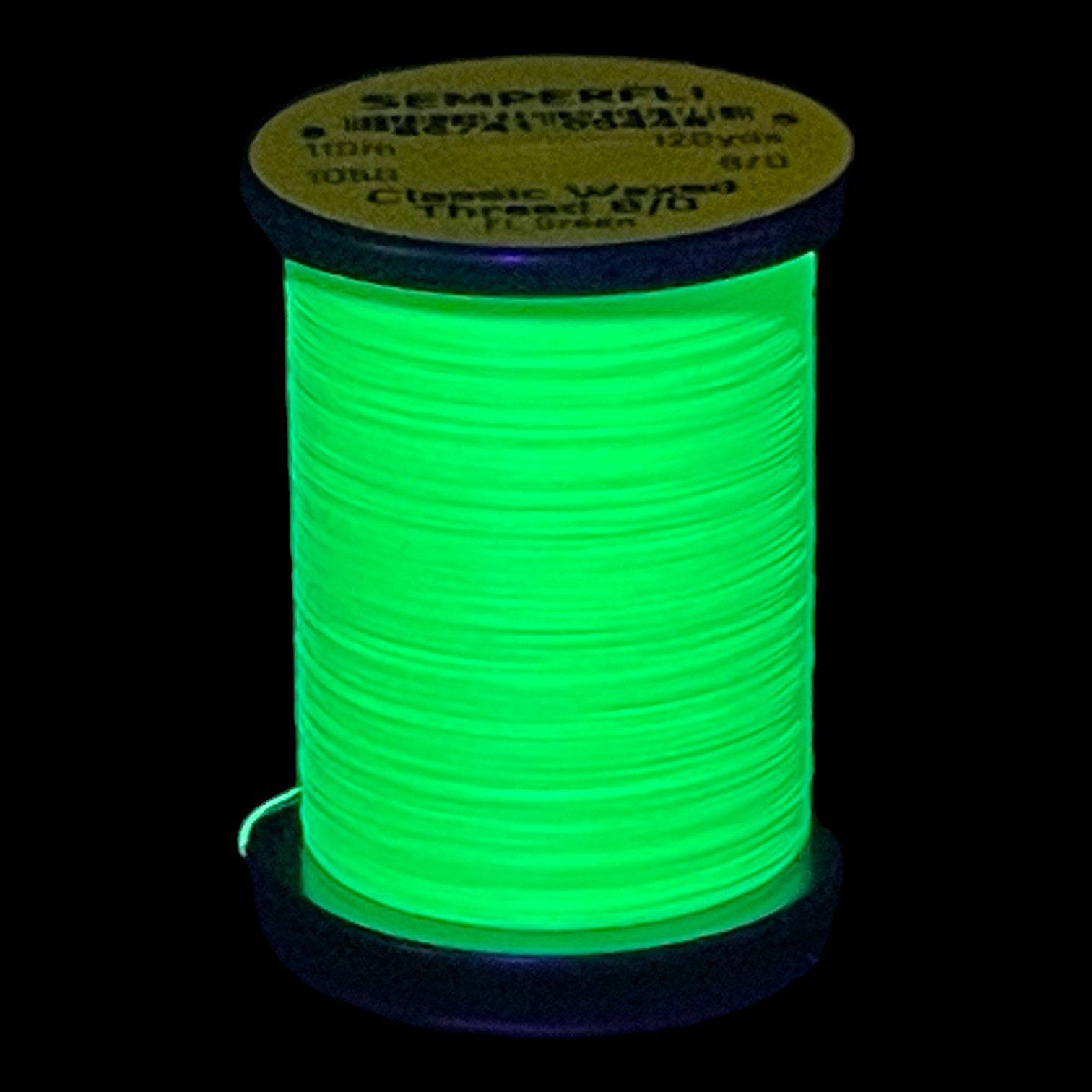 Semperfli Classic Waxed Thread 8/0 110m (120 Yards) Fluoro Green